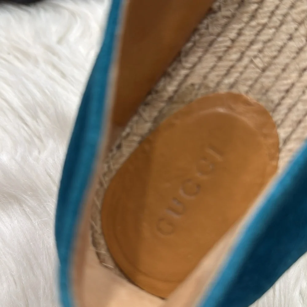 GUCCI Pilar Espadrilles In Deep Cobalt